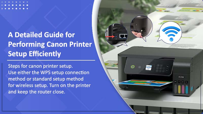 A Detailed Guide for Performing Canon Printer Setup Efficiently